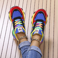 Women's Vibrant Lace-Up Casual Sneakers