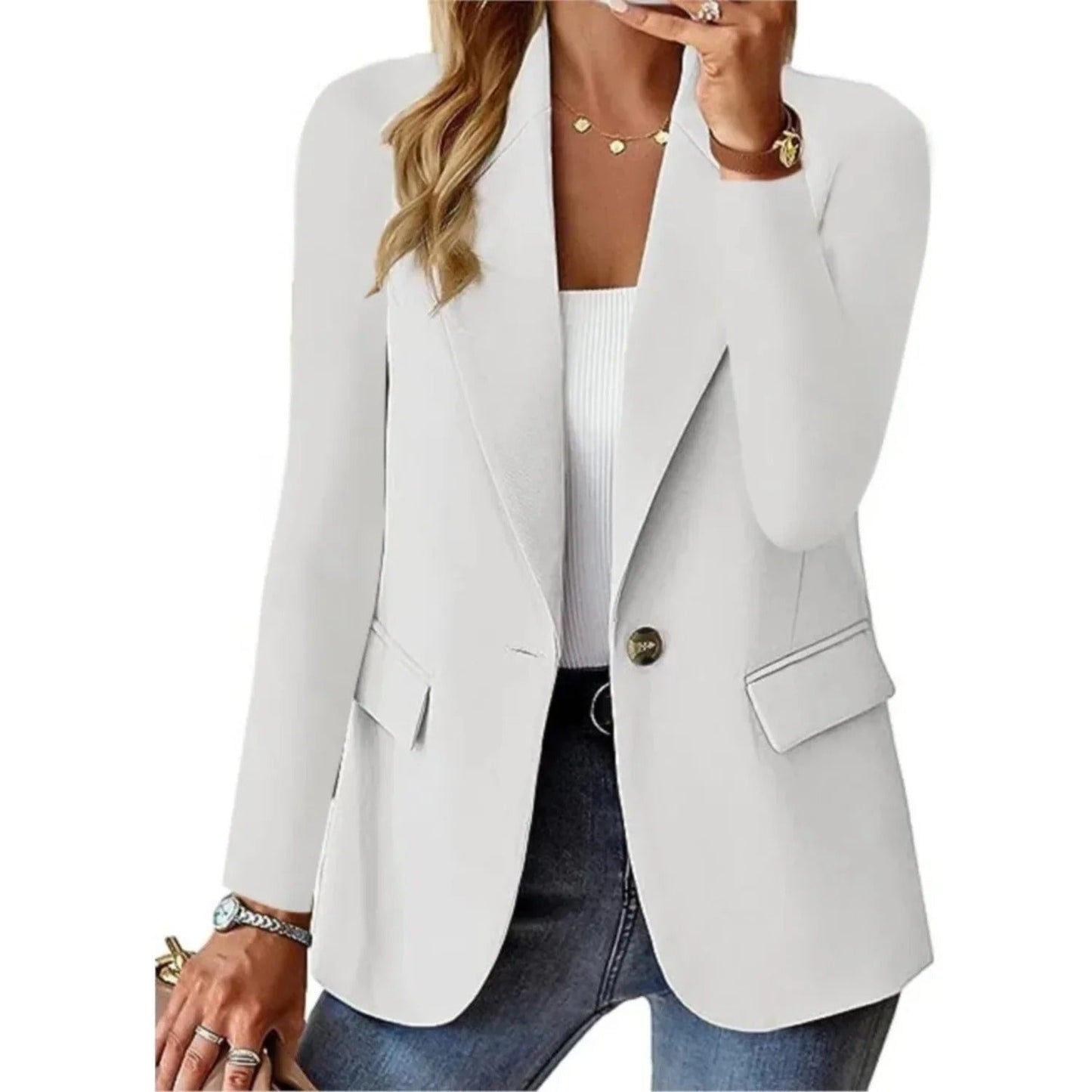 Davy | Women's Casual One-Button Blazer