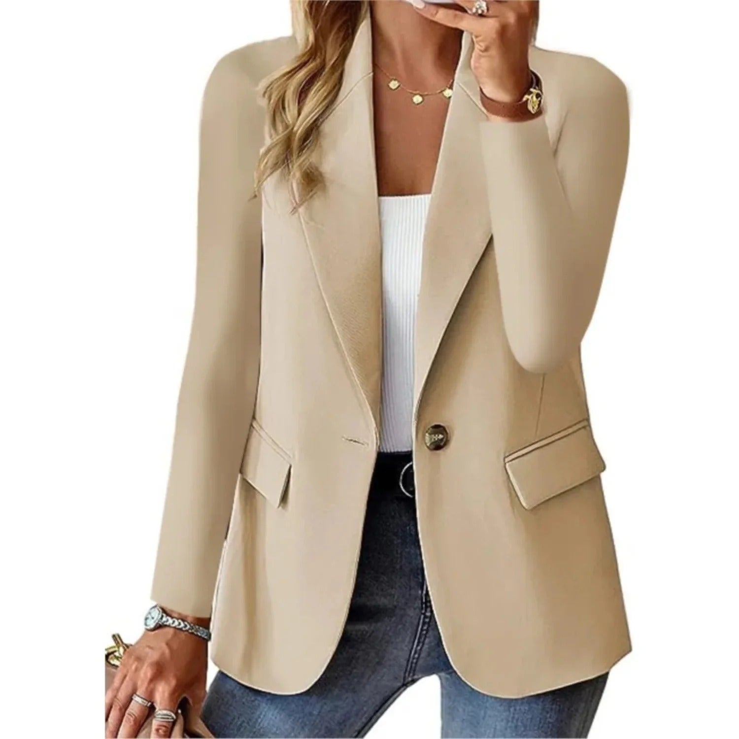 Davy | Women's Casual One-Button Blazer