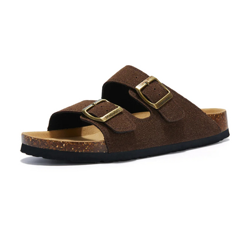 Davy | Women's Comfort Slides with Cork Footbed