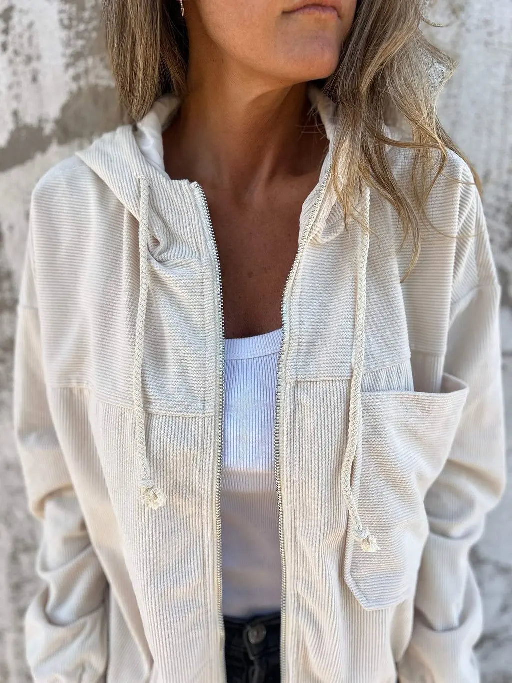 Davy | Women's Corduroy Jacket with Hood