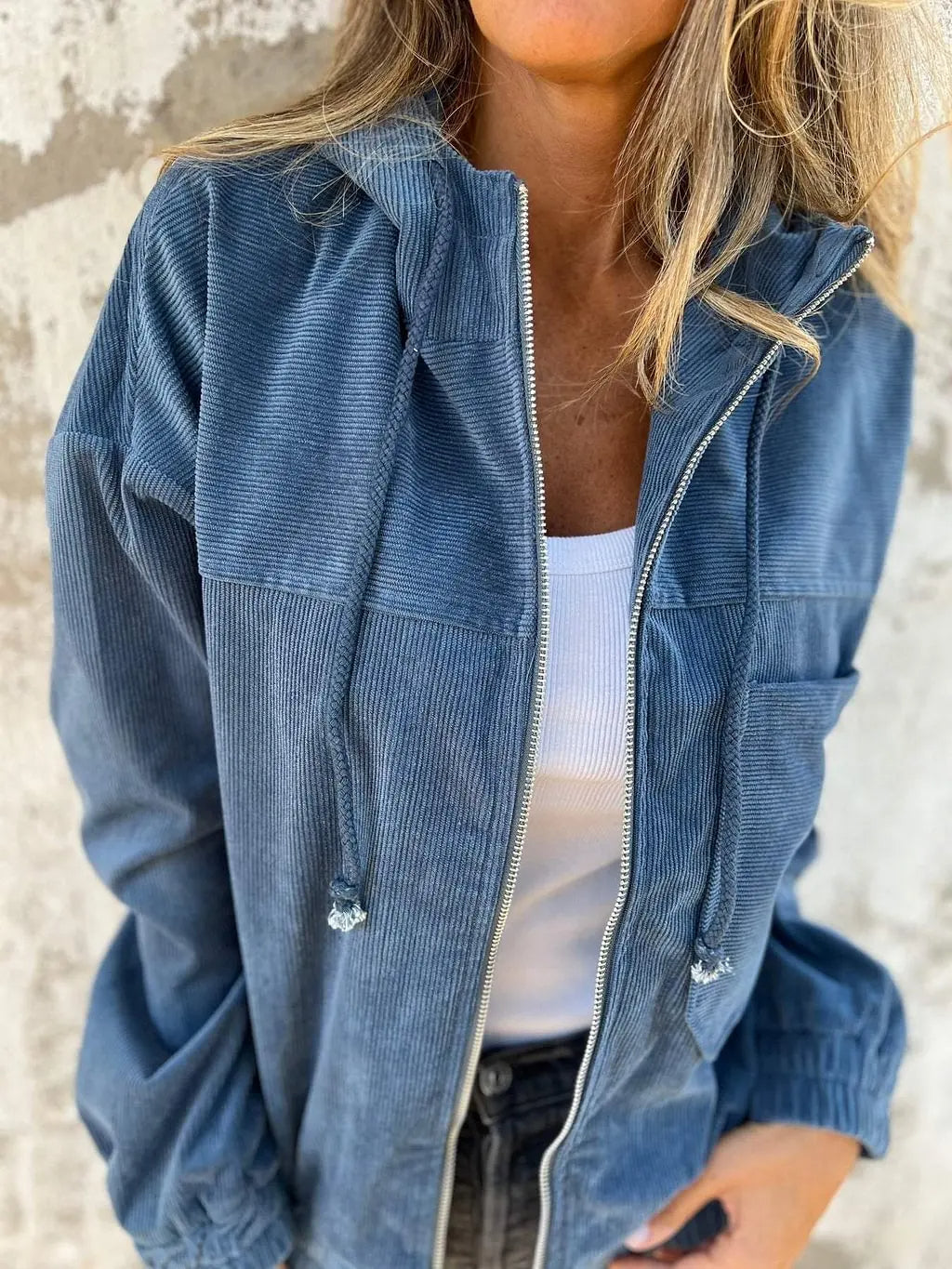 Davy | Women's Corduroy Jacket with Hood