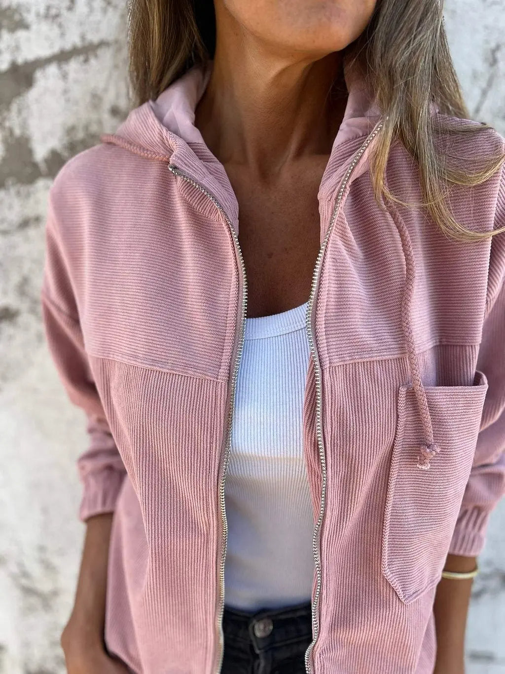 Davy | Women's Corduroy Jacket with Hood