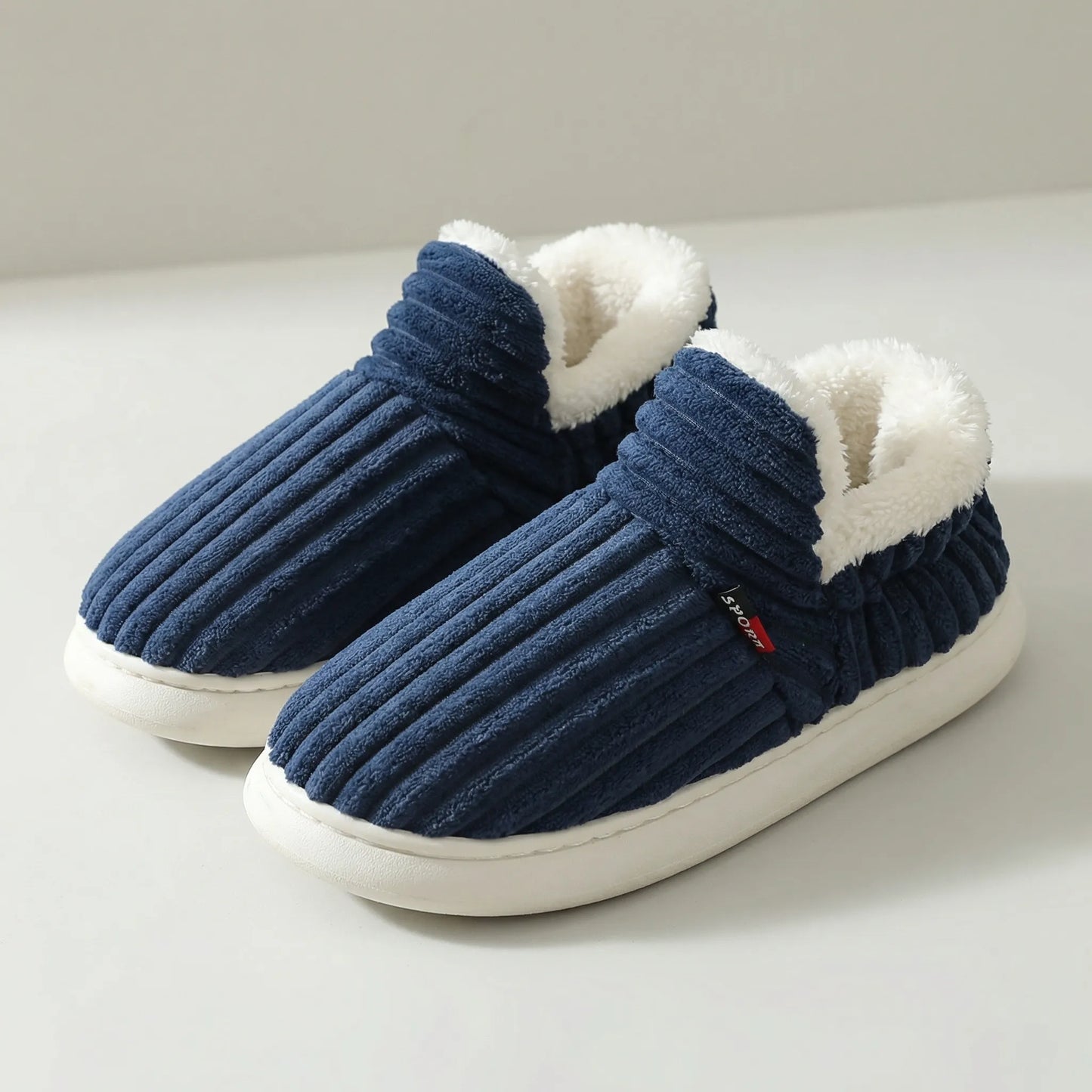 Davy | Women's Cozy Ribbed Slip-on Slippers
