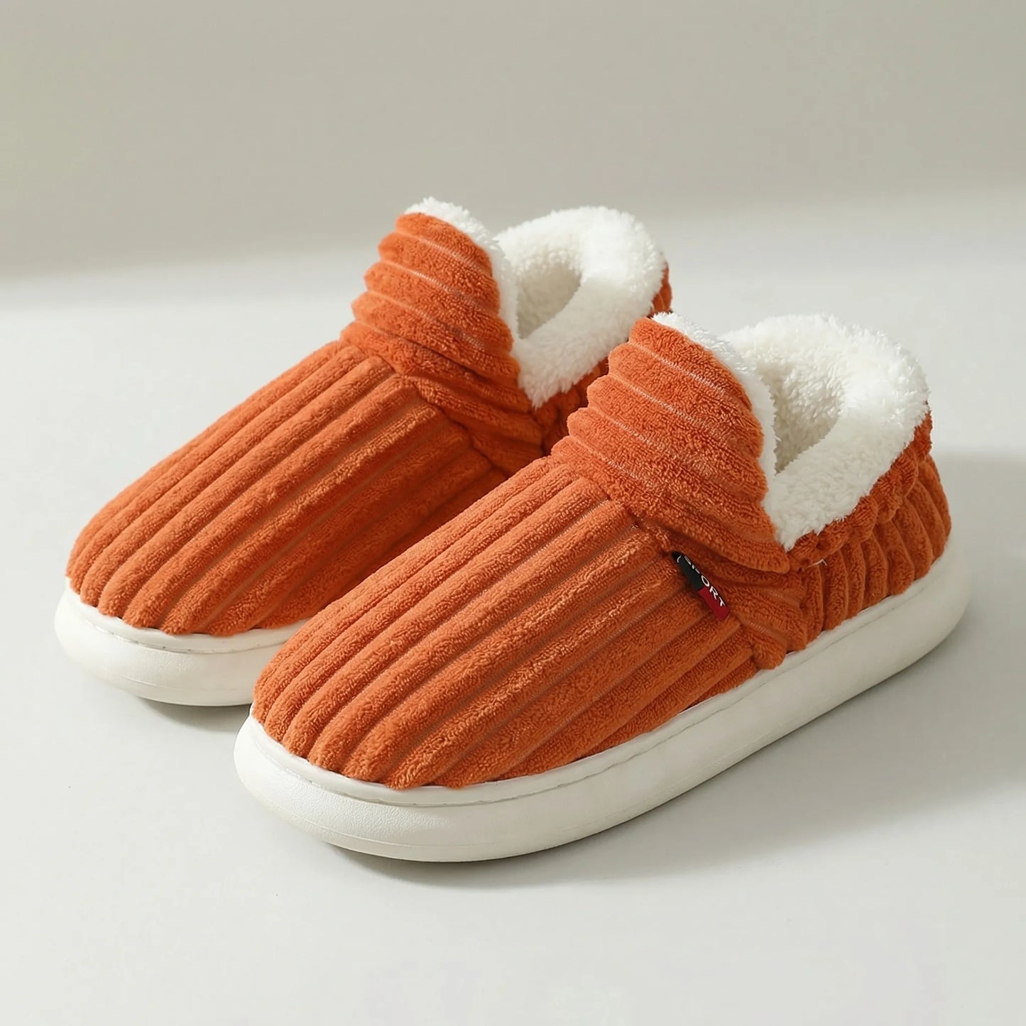 Davy | Women's Cozy Ribbed Slip-on Slippers