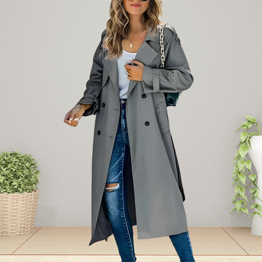 Davy | Women's Double-Breasted Trench Coat