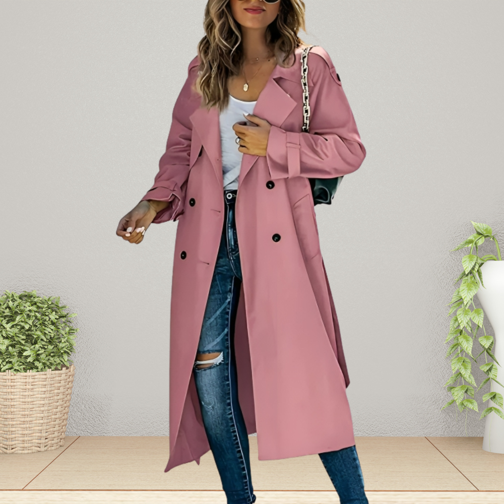Davy | Women's Double-Breasted Trench Coat