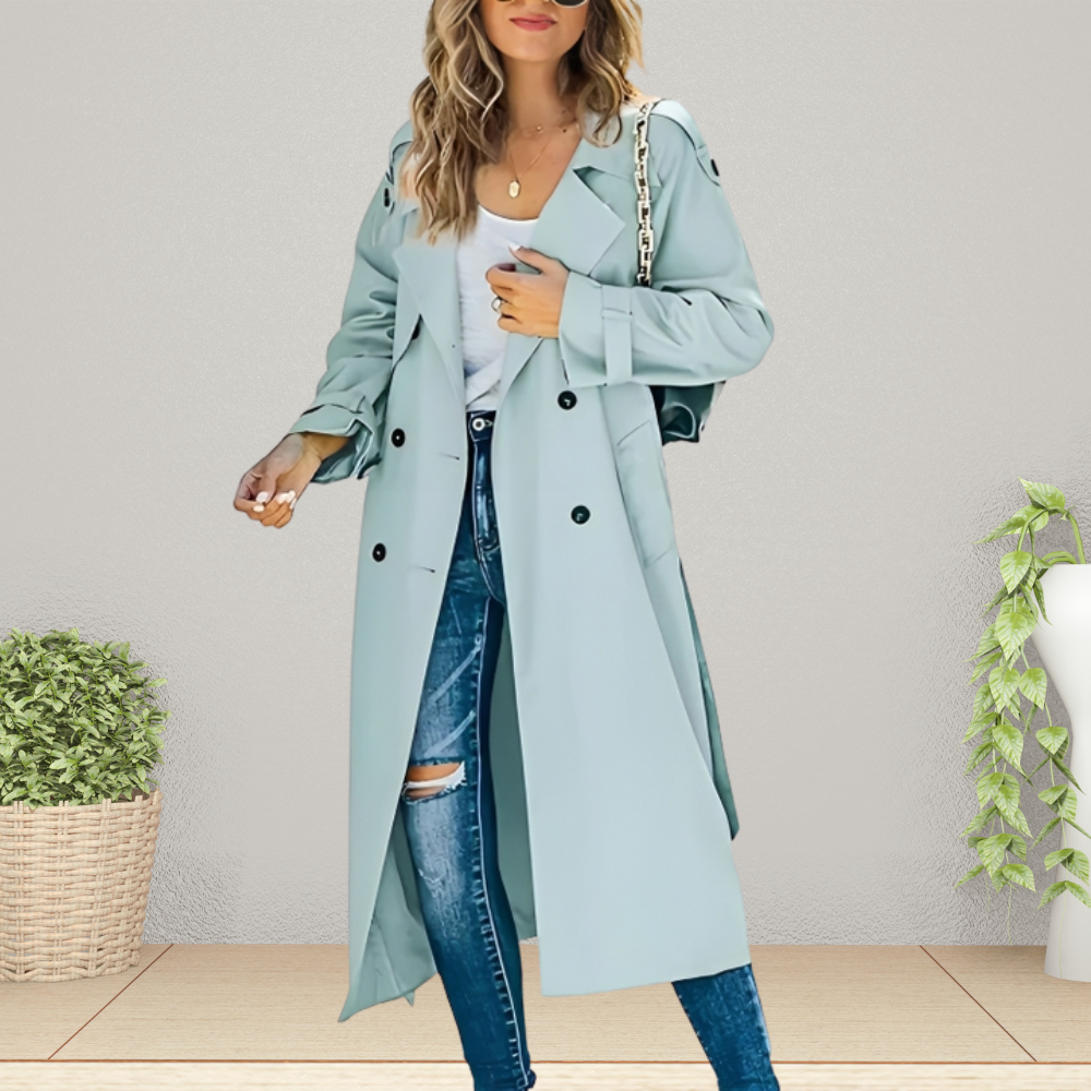 Davy | Women's Double-Breasted Trench Coat
