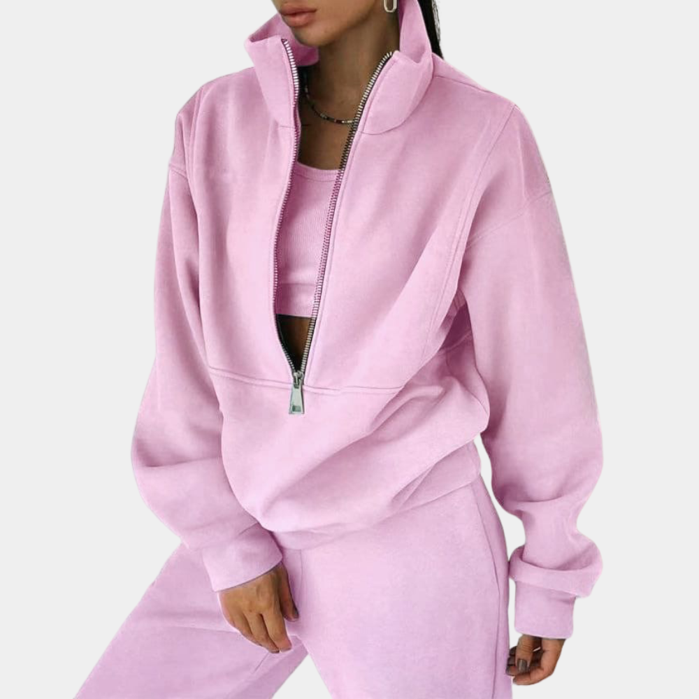 Davy | Women's Half-Zip Sweatshirt and Jogger Set