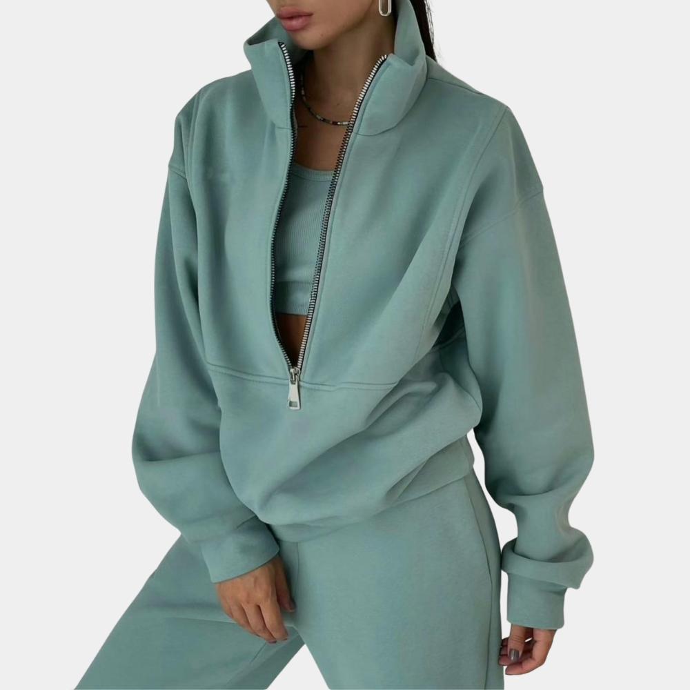 Davy | Women's Half-Zip Sweatshirt and Jogger Set