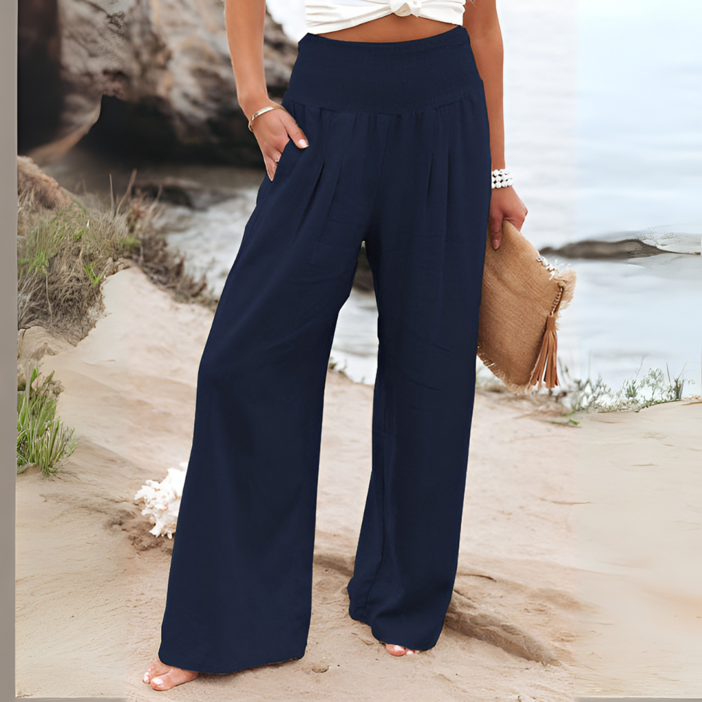 Davy | Women's High-Waisted Wide Leg Pants