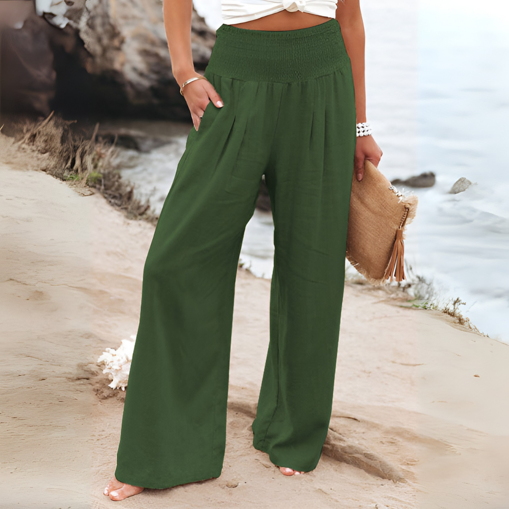 Davy | Women's High-Waisted Wide Leg Pants
