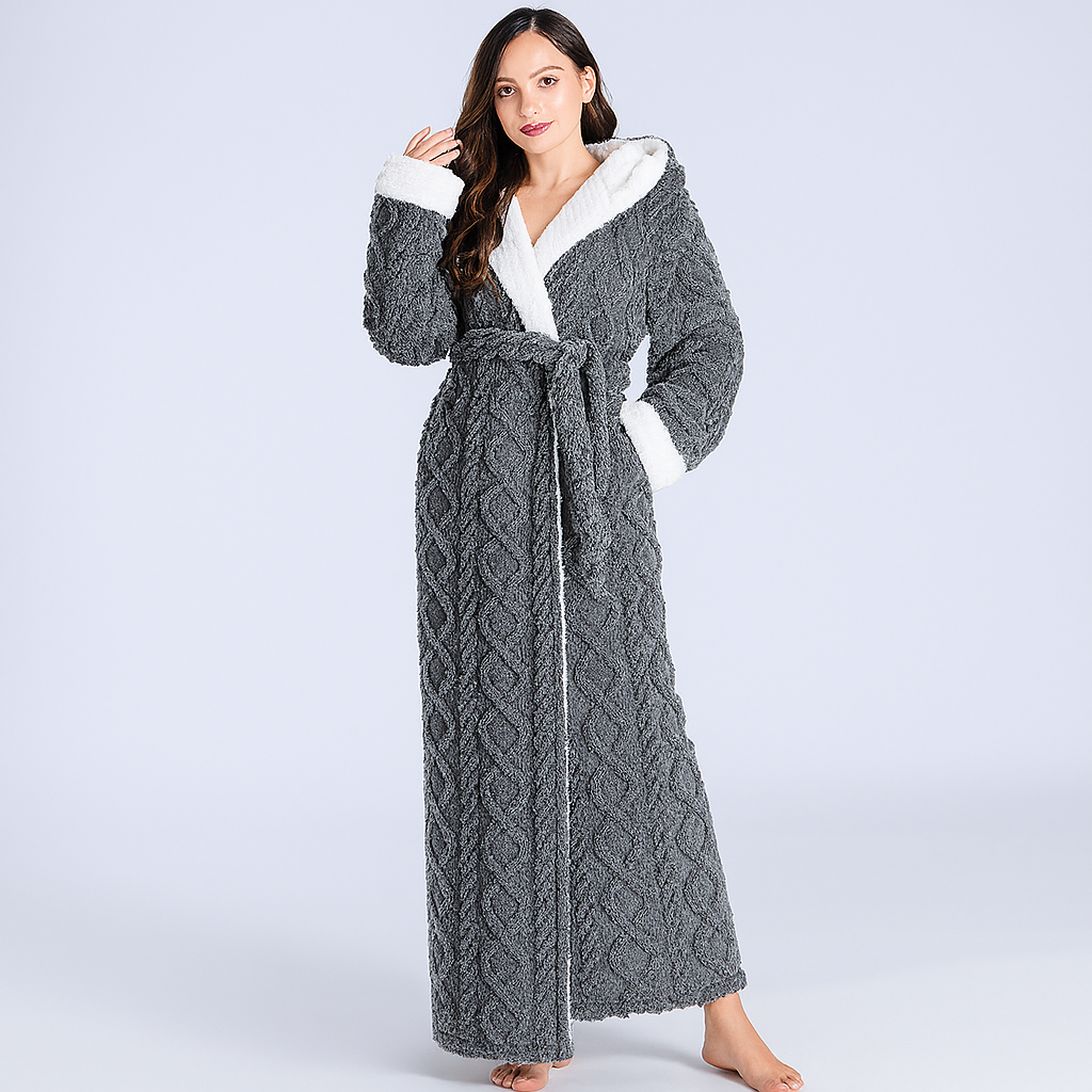 Davy | Women's Hooded Ankle Length Robe