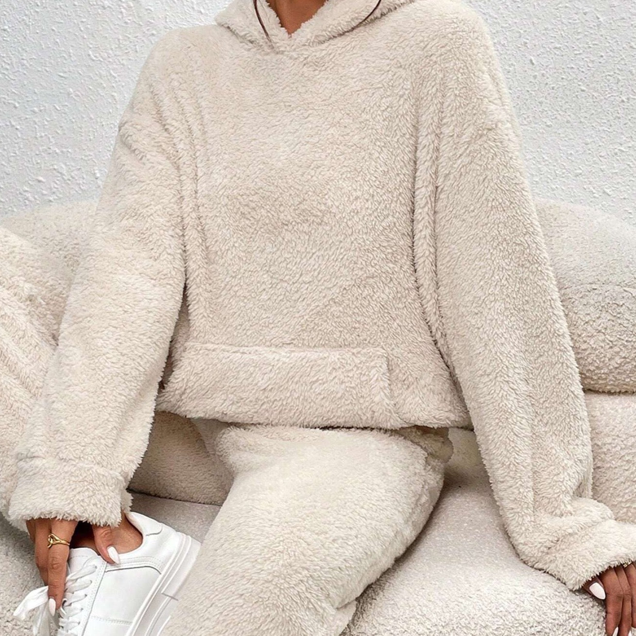 Davy | Women's Hooded Loungewear Set Plush Sweatshirt & Pants