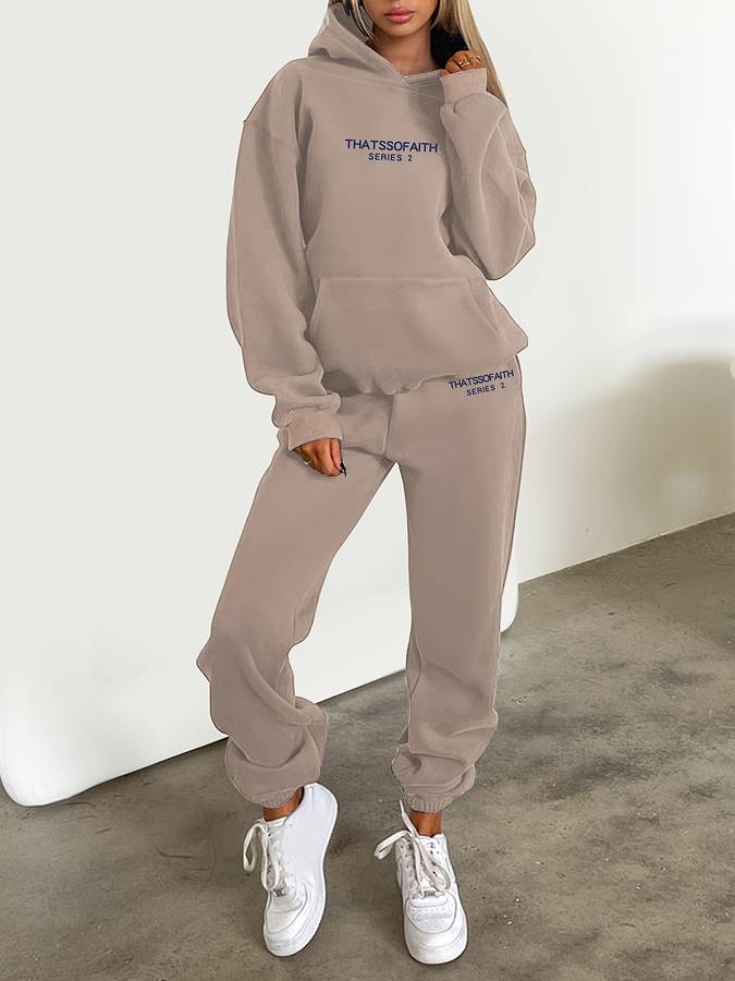 Davy | Women's Hoodie and Jogger Set with Drawstring Waist