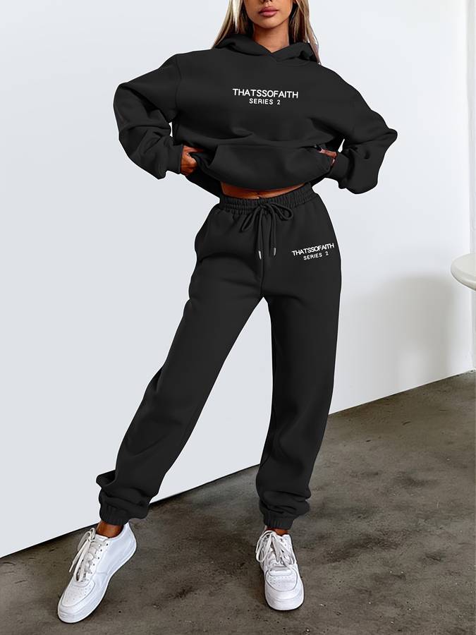 Davy | Women's Hoodie and Jogger Set with Drawstring Waist