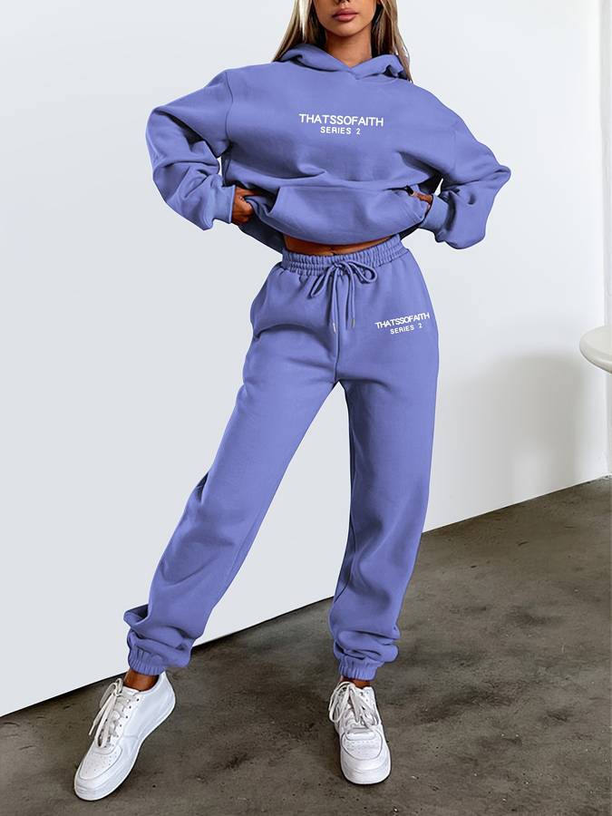 Davy | Women's Hoodie and Jogger Set with Drawstring Waist
