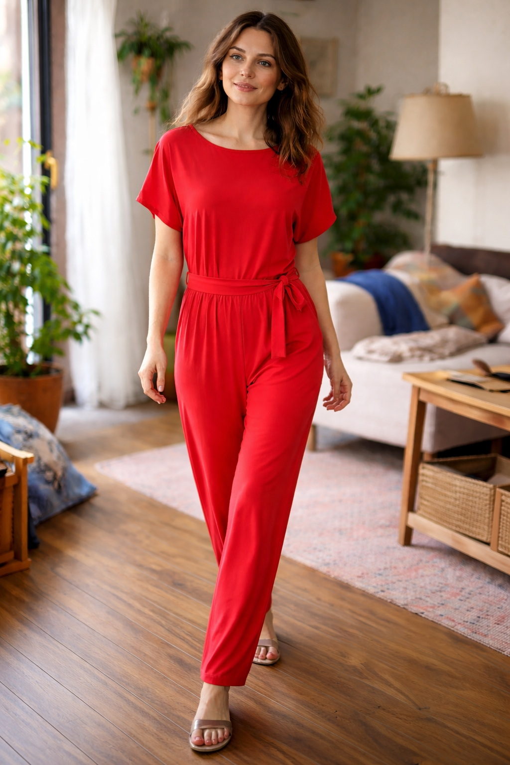 Davy | Women's Jumpsuit Wide Cut with Belt