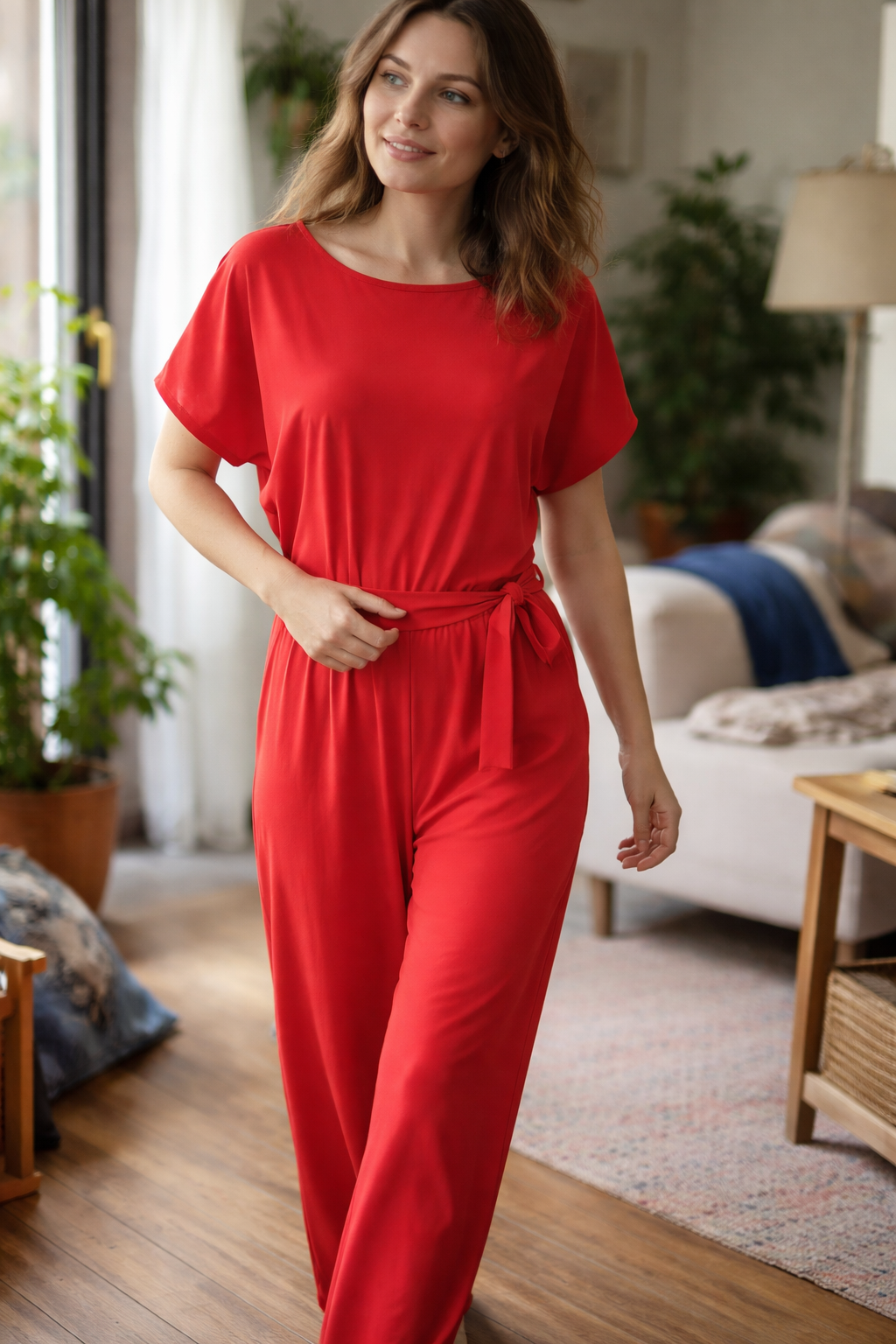 Davy | Women's Jumpsuit Wide Cut with Belt