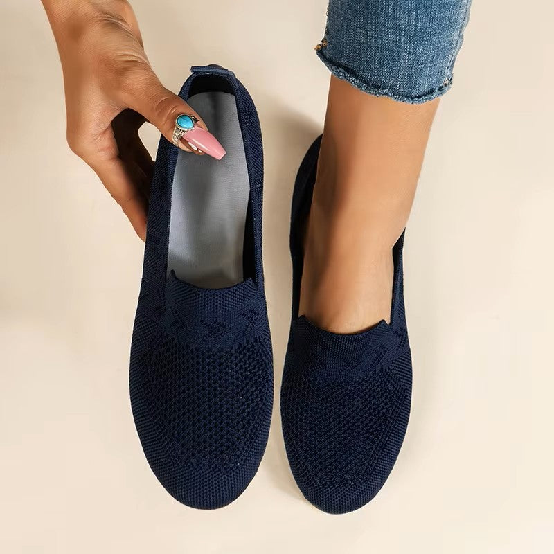 Davy | Women's Knit Loafers Breathable Slip-On Shoes