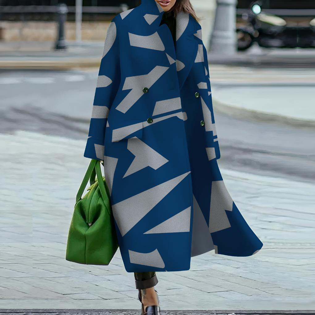 Davy | Women's Long Buttoned Trench Coat