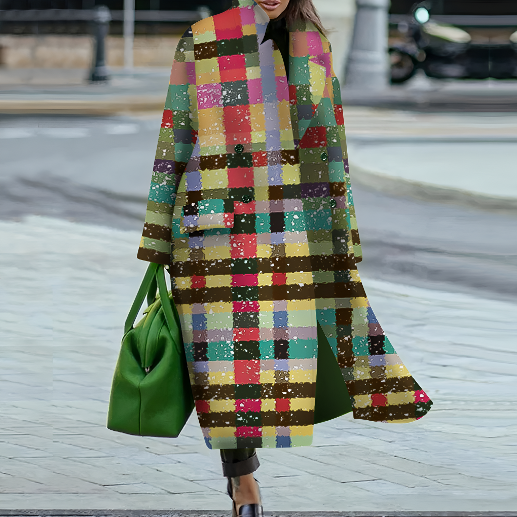 Davy | Women's Long Buttoned Trench Coat