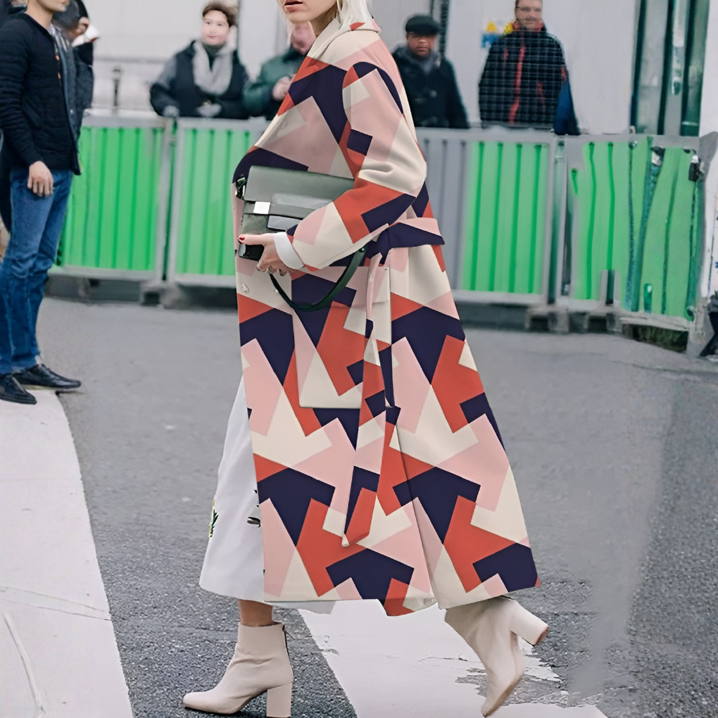 Davy | Women's Long Buttoned Trench Coat