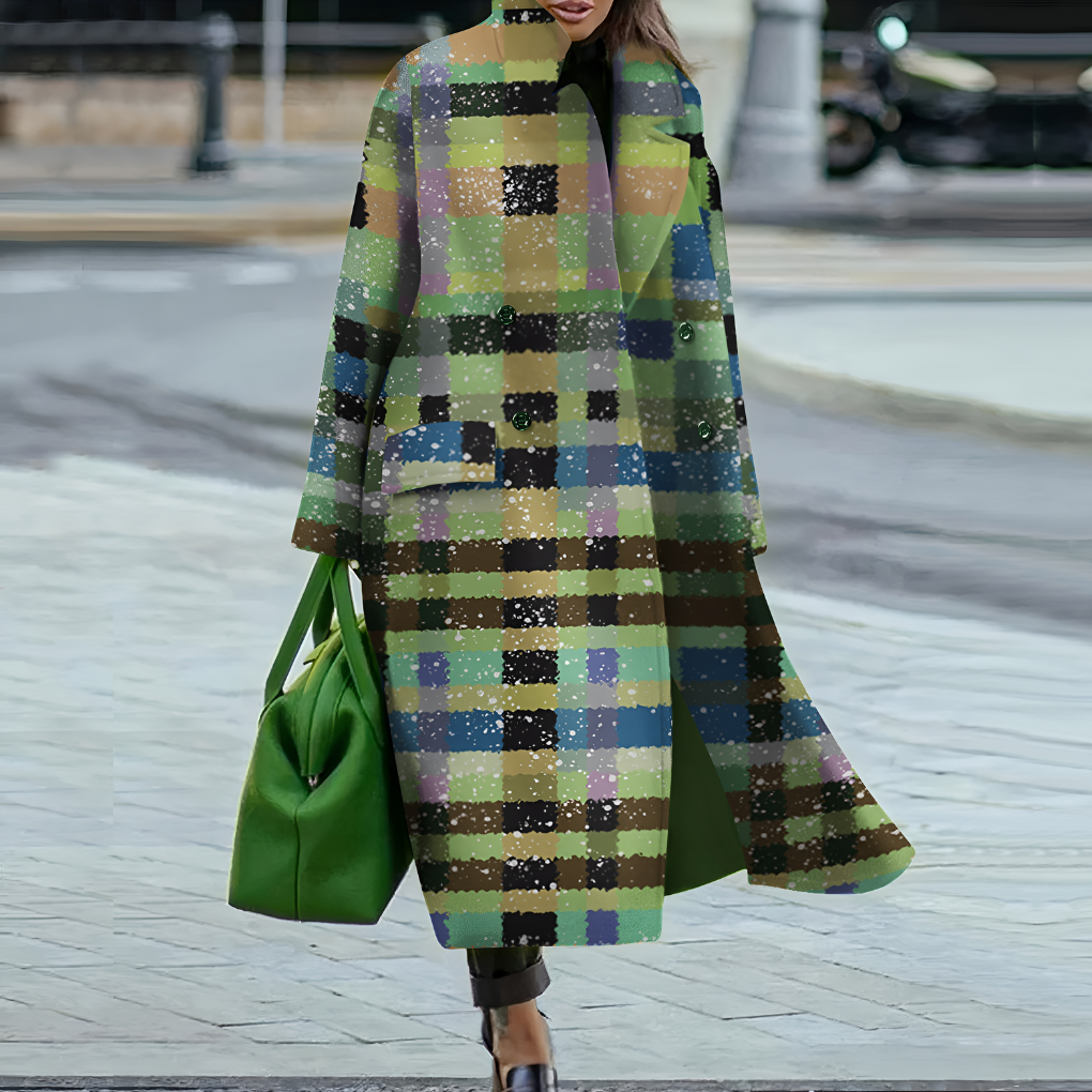 Davy | Women's Long Buttoned Trench Coat