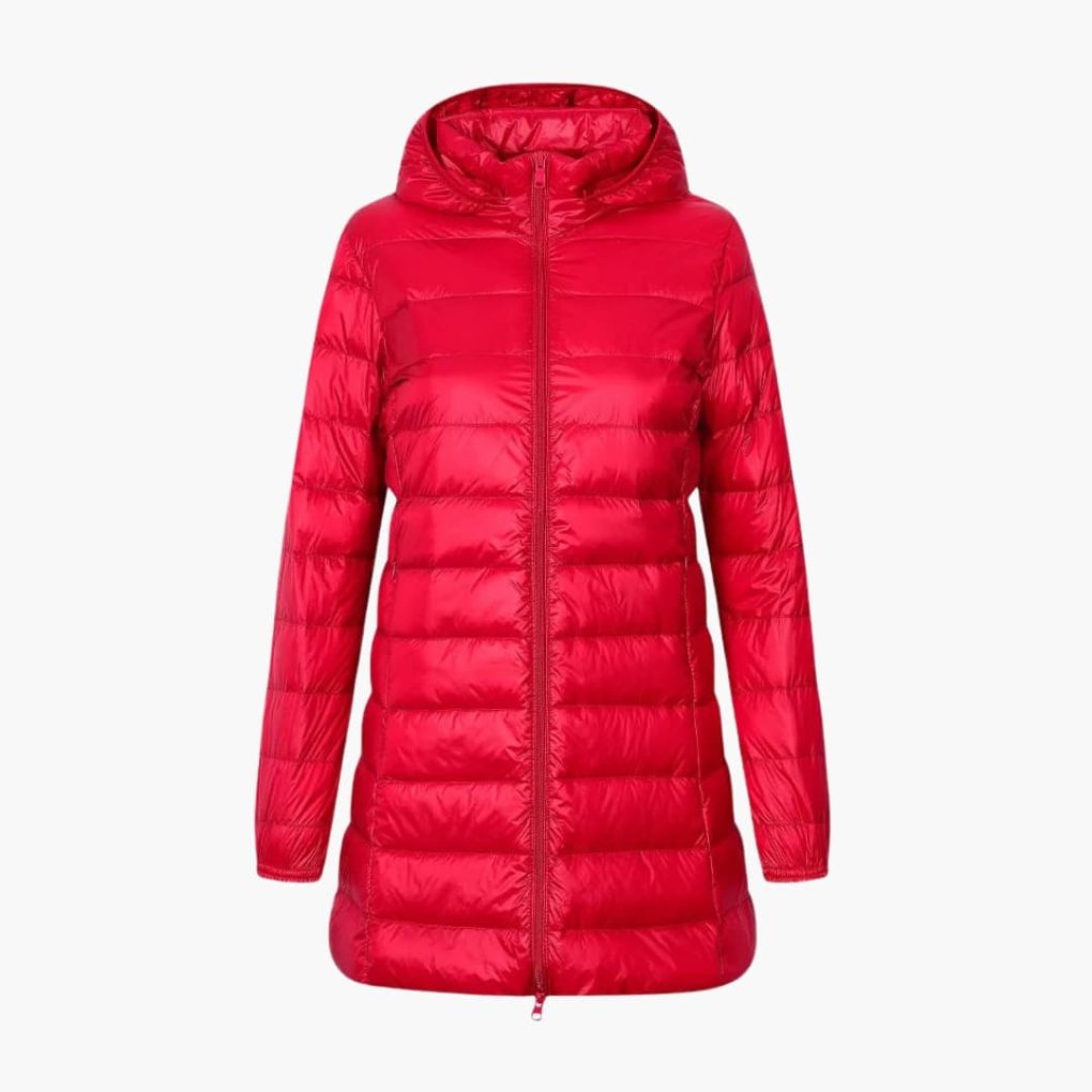 Davy | Women's Long Down Jacket with Hood