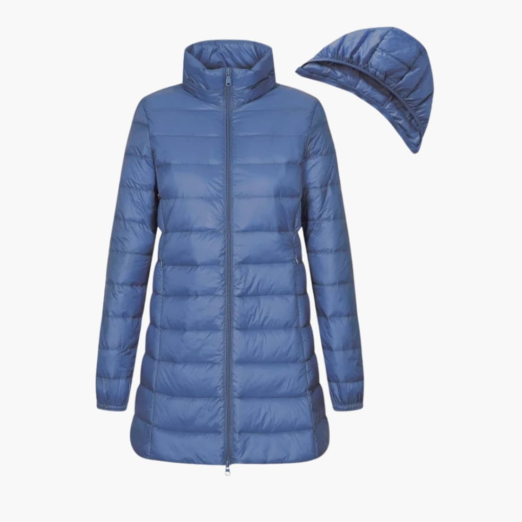 Davy | Women's Long Down Jacket with Hood