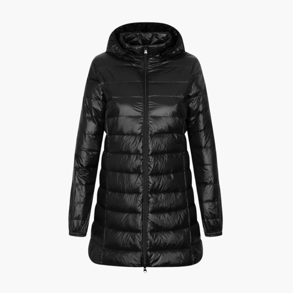 Davy | Women's Long Down Jacket with Hood