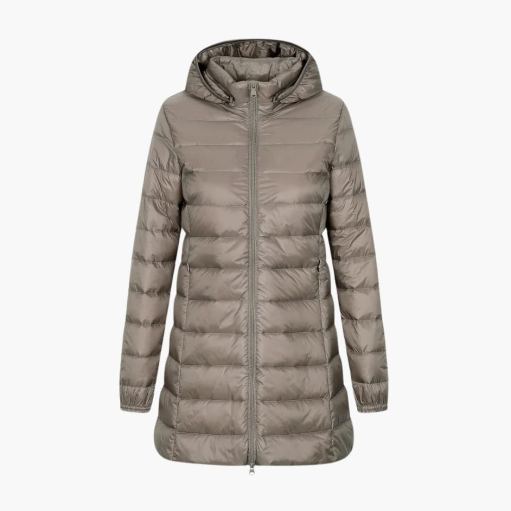Davy | Women's Long Down Jacket with Hood