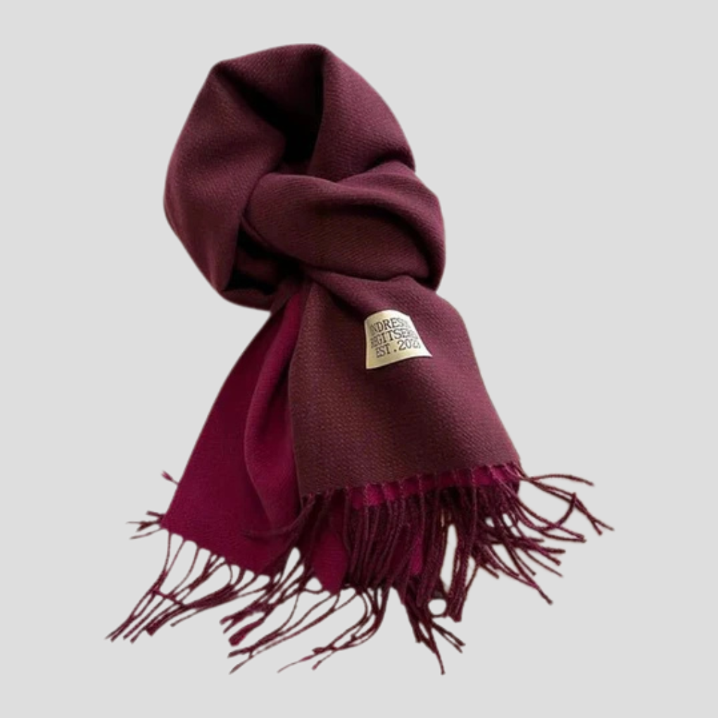 Davy | Women's Long Scarf with Fringe Detail