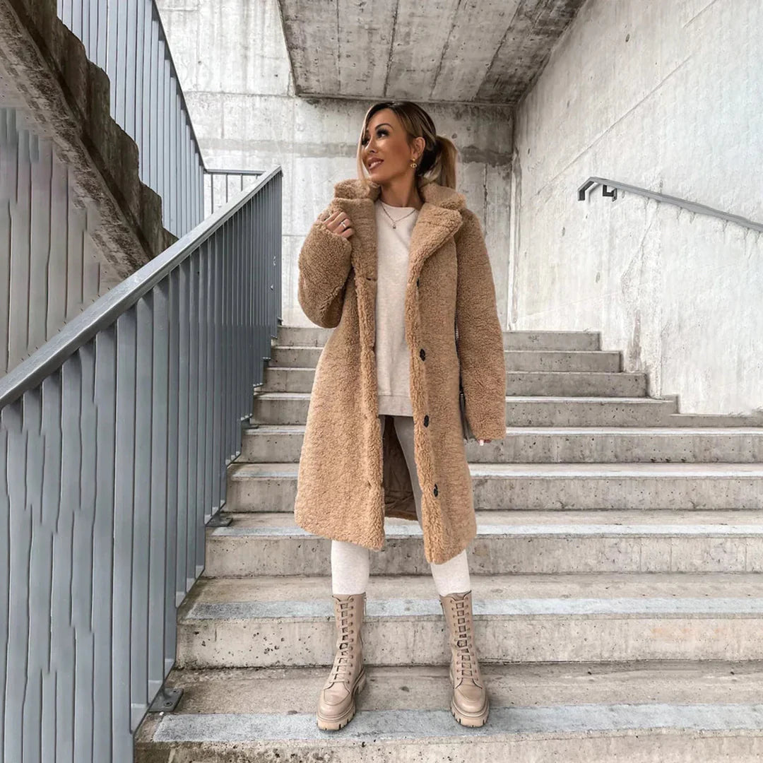 Davy | Women's Long Teddy Coat
