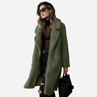 Manteau long en teddy douillet pour femme