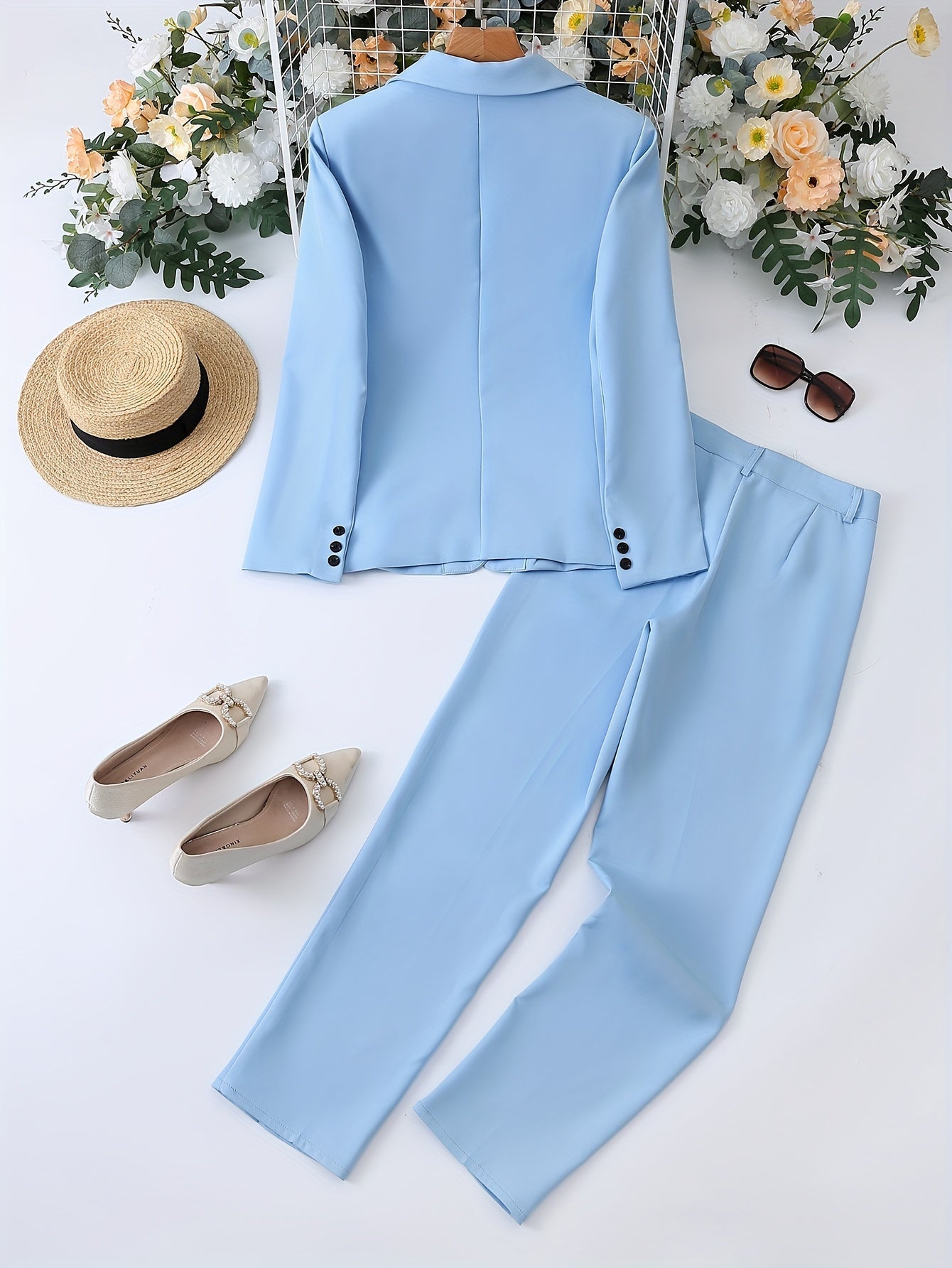 Davy | Women's Notched Lapel Blazer Pants Set