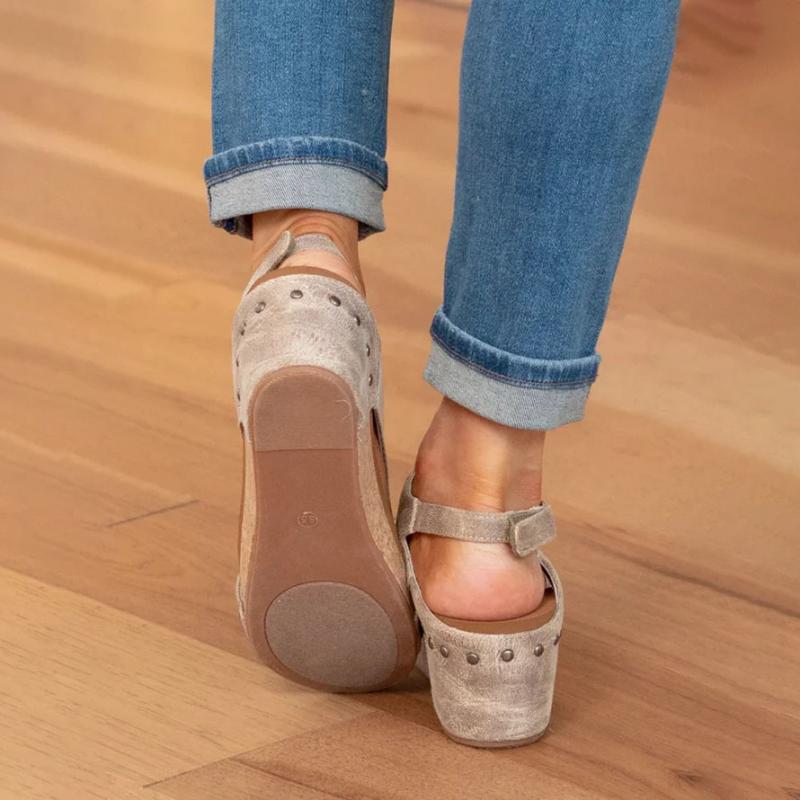Davy | Women's Orthopedic Wedge Sandals with Cork Sole