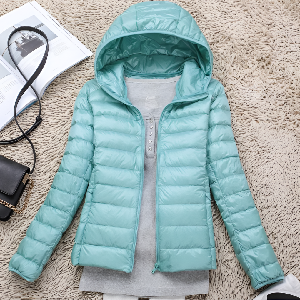 Davy | Women's Packable Down Puffer Jacket with Hood