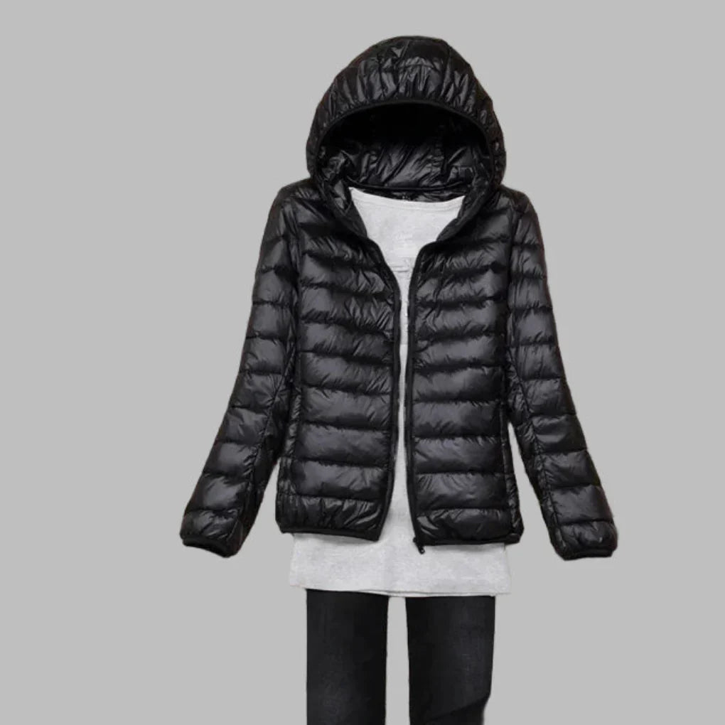 Davy | Women's Packable Down Puffer Jacket with Hood