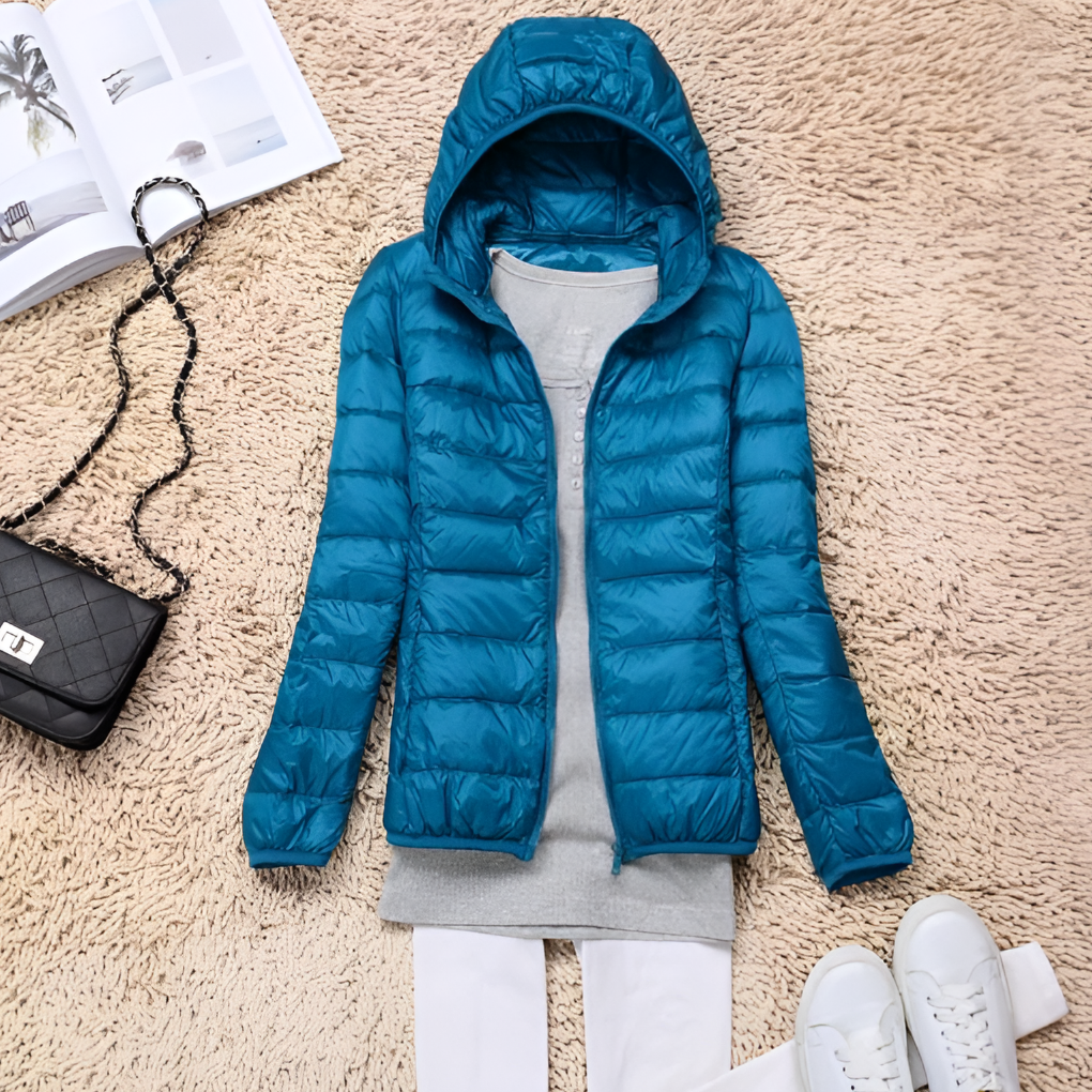 Davy | Women's Packable Down Puffer Jacket with Hood
