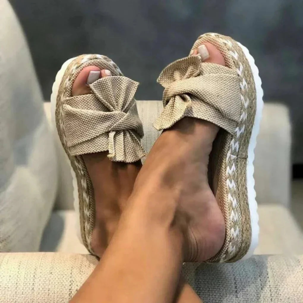 Davy | Women's Platform Bow Sandals