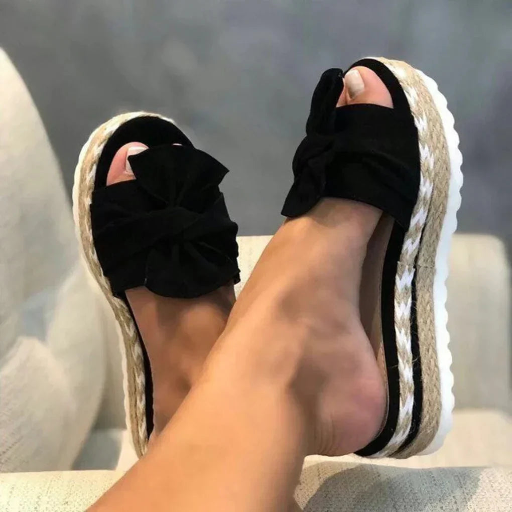 Davy | Women's Platform Bow Sandals