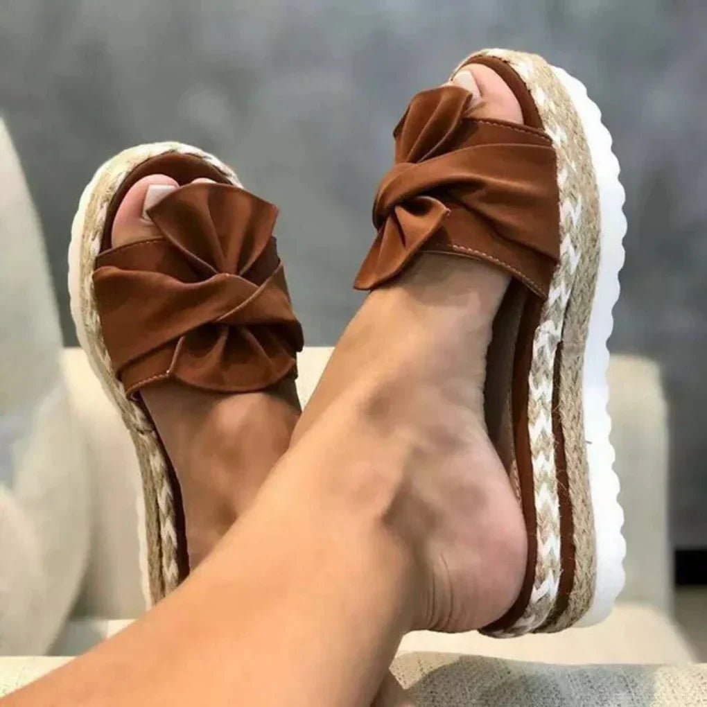 Davy | Women's Platform Bow Sandals