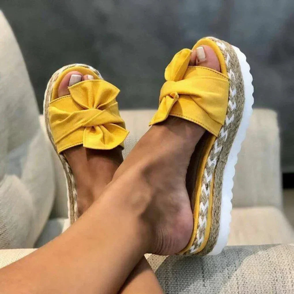 Davy | Women's Platform Bow Sandals