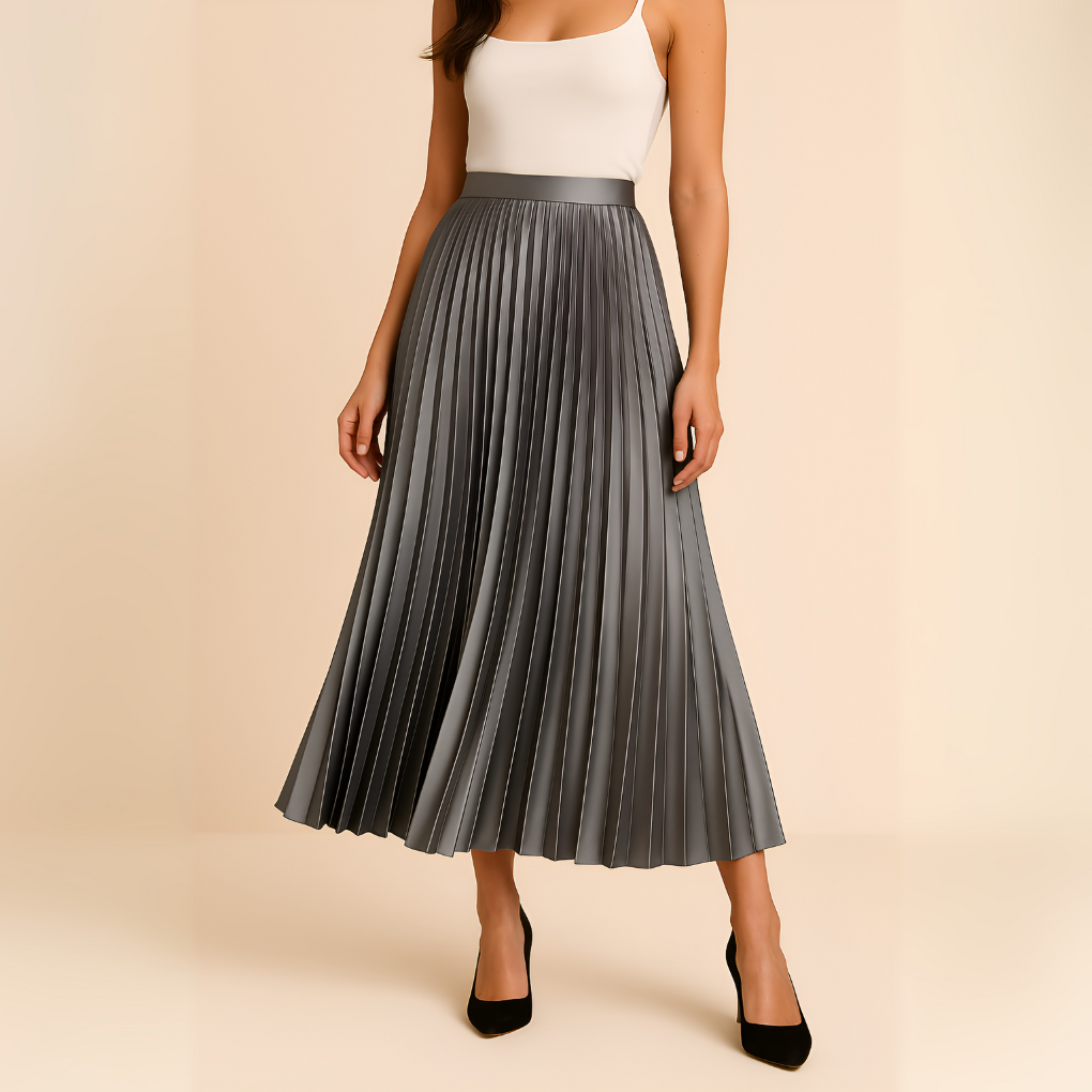 Davy | Women's Pleated Midi Skirt