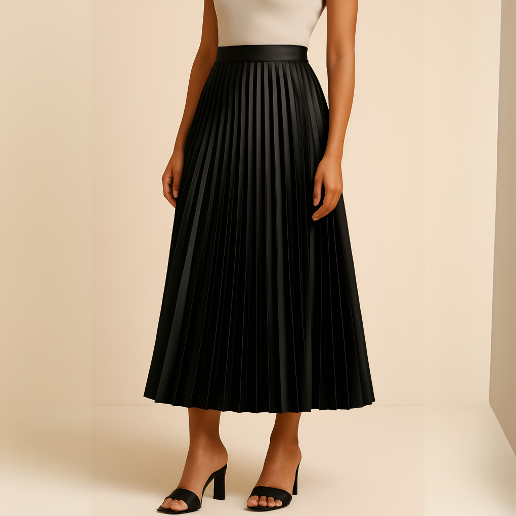 Davy | Women's Pleated Midi Skirt