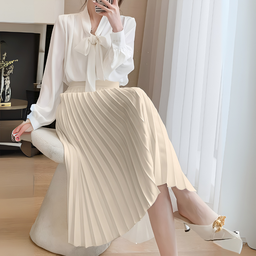 Davy | Women's Pleated Midi Skirt