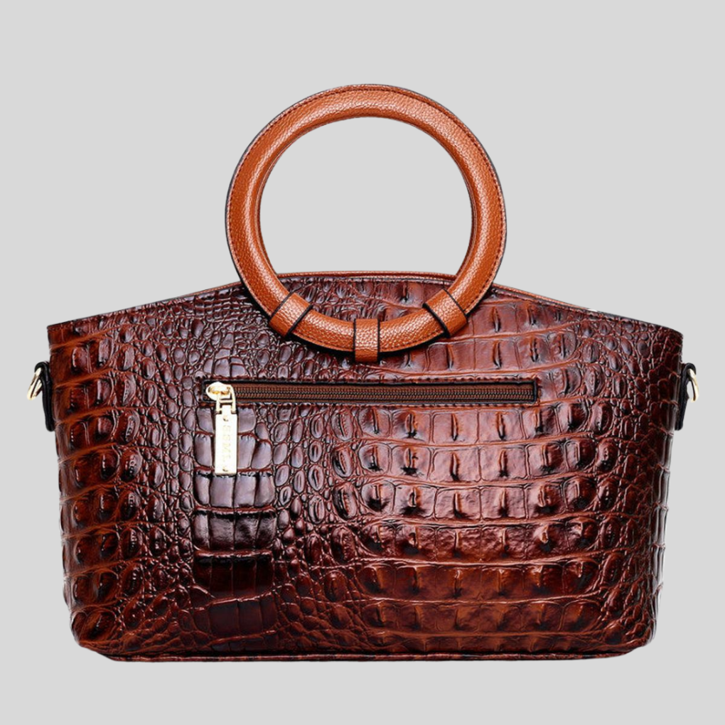 Davy | Women's Satchel Croc-Embossed Handbag