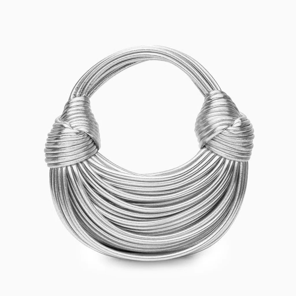 Davy | Women's Sculptural Woven Handbag with Twisted Detail
