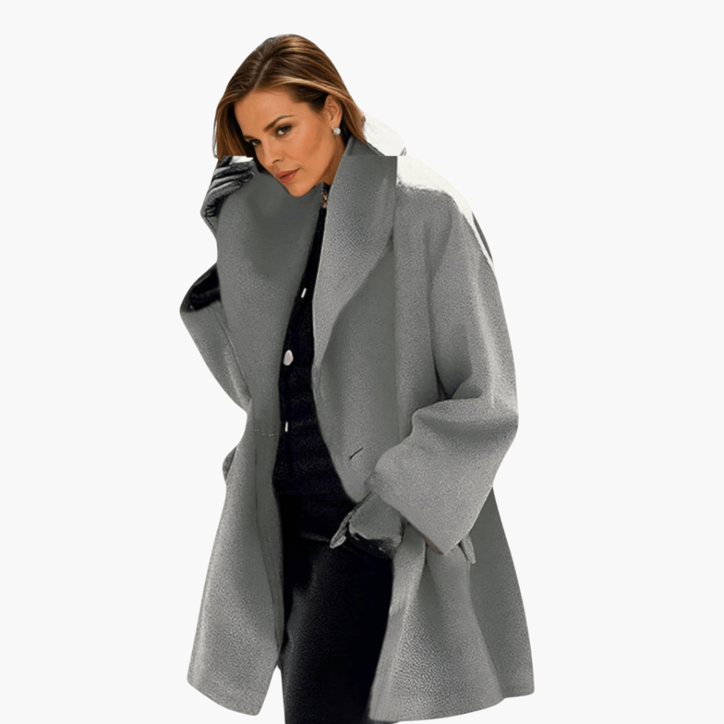 Davy | Women's Shawl Collar Coat with Long Sleeves